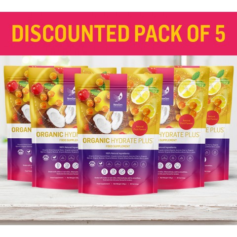 5 x Organic Hydrate Plus